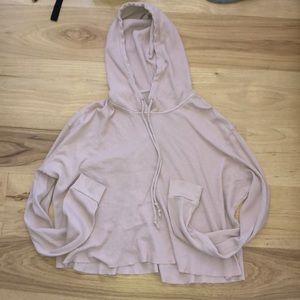 New pink flowy hoodie brandy Melville